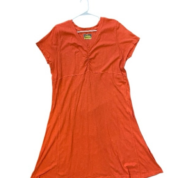 Cabela's Coral V-Neck Dress 2XL 
Cotton - Picture 4 of 9